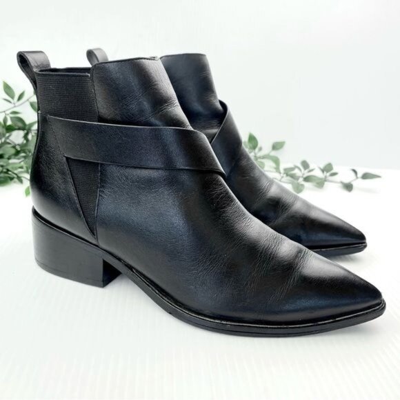 Sigerson Morrison Shoes - Sigerson Morrison Nash Black Leather Boots 6.5
